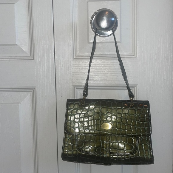 Kenneth Cole Crocodile Shoulder Small Mini Handbag - Picture 6 of 7